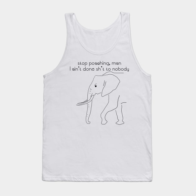 Stop poaching - elephant Tank Top by Protect friends